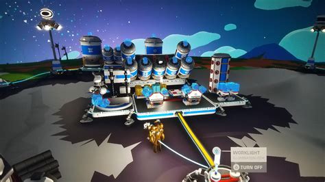 The center of the yellow sphere is at the height of the arm's base, not the platform it's on. . Astroneer storage